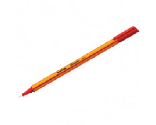 Ручка капиллярная красная 0,4 мм, Berlingo "Rapido"трехгранная