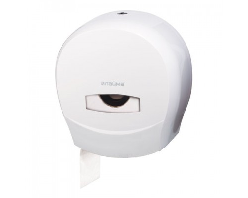 Диспенсер для туалетной бумаги ЛАЙМА PROFESSIONAL (Система T2), малый, белый, ABS-пластик