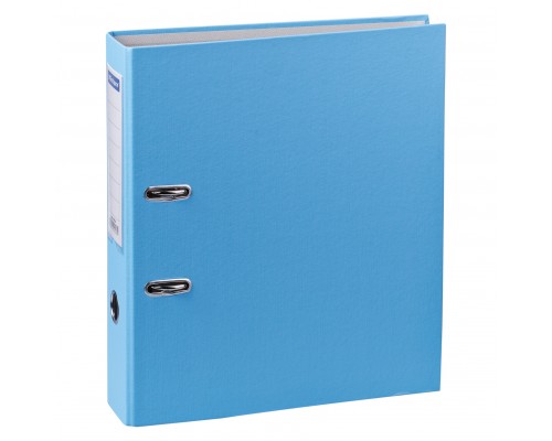 Папка-регистратор 70 мм, голубая OfficeSpace с карманом