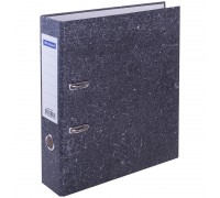 Папка-регистратор 70 мм, мрамор черный,  OfficeSpace