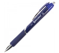 Ручка шар. авт. синяя 0,7 мм, BRAUBERG "Dash", резиновый упор, линия письма 0,35 мм