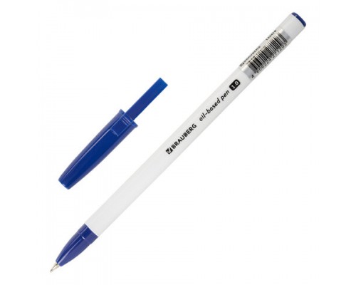 Ручка шар. синяя 0,5 мм, BRAUBERG "Stick Medium" маслянная
