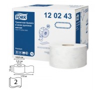 Туалетная бумага 2 сл. TORK Premium (Система Т2) 170м/рул, белая