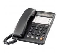 Телефон PANASONIC KX-TS2365RUB, память на 30 номеров, ЖК-дисплей с часами, автодозвон, спикерфон, че