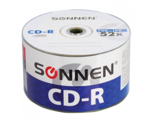 Диск CD-R 700Mb Sonnen 52x (50шт)Bulk