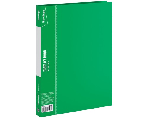 Папка с 30 файлами Berlingo "Standard",17 мм, 600мкм, зеленая